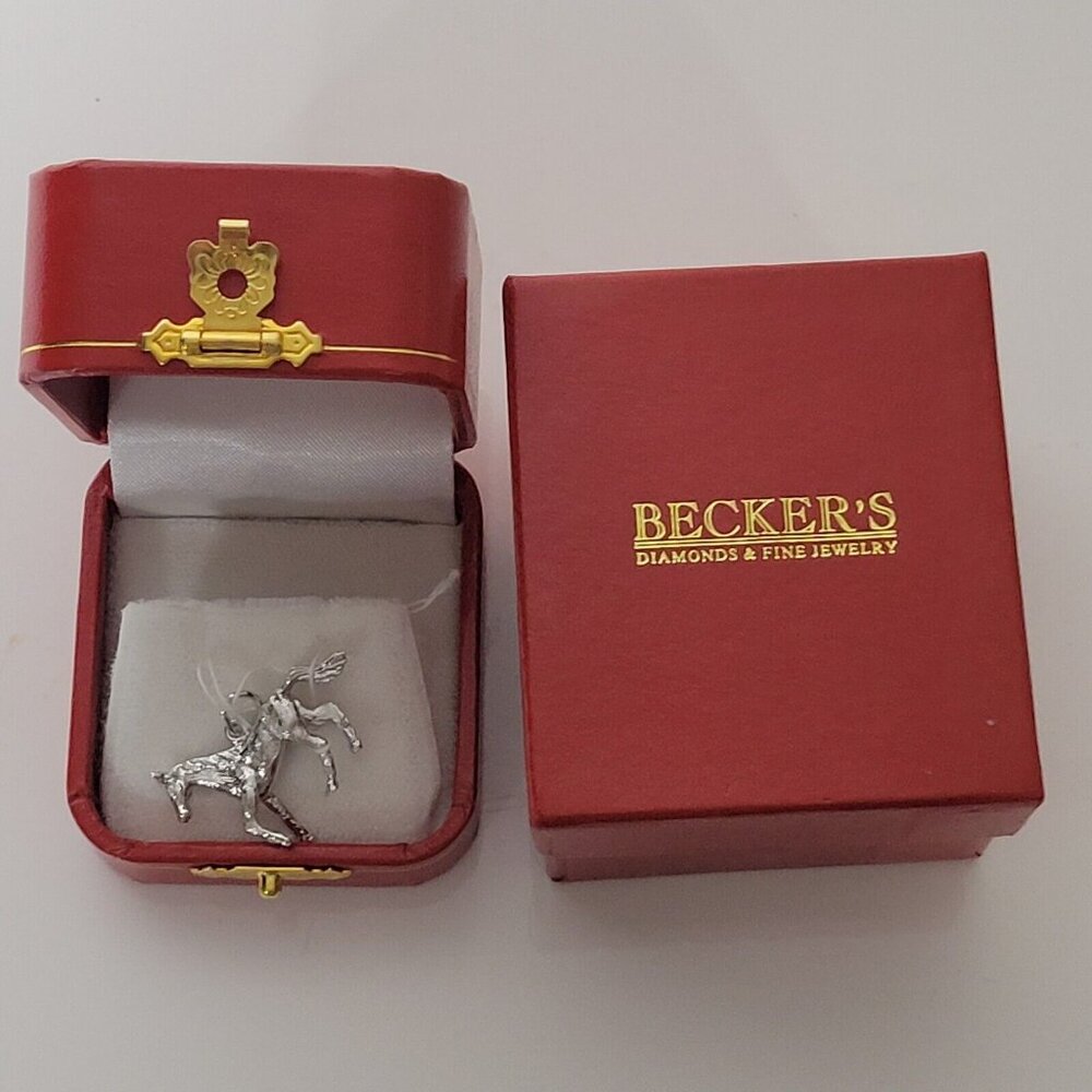BECKER'S DIAMONDS & FINE JEWELRY Running Galloping Horse Stallion Pendant - Picture 6 of 8